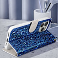 Miniatyrbillede 4 af 5: Étui til iPhone 14 Pro Max Glitter Disco Wallet Videostøtte - AVIZAR - Blå Blå