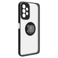 Miniatyrbillede 2 af 5: Samsung Galaxy A13 Cover Bi-materiale Metal Ring Video Support Sort