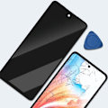 Miniatyrbillede 4 af 4: LCD-skærm og Touch Glade til Oppo A79 - AVIZAR - Sort - Hærdet glas - Skærmudskiftning - Android Svart