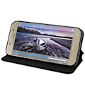 Miniatyrbillede 4 af 4: Husklap til tegnebog - AVIZAR - Samsung Galaxy A3 2017 - Sort - Semi-rigid - Støttefunktion Svart