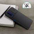 Pikkukuva 4 / 4: Coque - NILLKIN - CamShield Pro - Musta - Raidallinen - Kova polykarbonaatti Svart