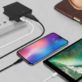 Miniatyrbillede 3 af 4: Dobbelt USB vægoplader - Swissten - Slim Series - 3A - USB-C kabel 1.2m - Smart IC Svart