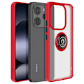 Miniatyrbillede 1 af 5: Coque til Xiaomi Note 14 4G med Metalring Video Støtte Rød Röd