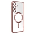 Miniatyrbild 2 av 6: MagSafe Fodral för Samsung S24 Plus i Chrome Contour Silikon Rosa Champagne Rosa