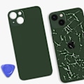 Miniatyrbillede 4 af 4: Udskiftningsglas bag til iPhone 13 - AVIZAR - Grøn Grön