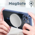 Miniatyrbillede 3 af 4: MagSafe iPhone 13 etui krom blåt Magsafe etui