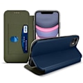 Miniatyrbillede 2 af 4: Etui - AVIZAR - iPhone 11 - Øko-læder Textureret - Klap - Kortholder - Stand Blå Blå