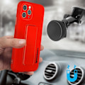 Pikkukuva 3 / 4: Suojakuori - Wozinsky - iPhone 11 Pro Max - Pehmeä silikoni - Magneettituki - Punainen Röd
