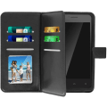 Miniatyrbild 1 av 4: Smartphone Plånbok - AVIZAR - Universell - Ekologiskt läder - 6 Kortfack - Svart Svart