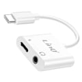 Pikkukuva 2 / 5: LinQ USB C -virtalähde ja 3,5 mm:n ääniliittimen lataussovitin, valkoinen