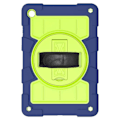 Miniatyrbild 1 av 6: Fodral till Galaxy Tab A9 Plus - AVIZAR - Stötsäkert Kickstand Roterande Handtag - Midnattsblå Blå