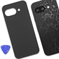 Pikkukuva 4 / 4: Vaihtolasikansi Google Pixel 9A Musta