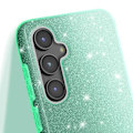 Miniatyrbild 4 av 5: Glittrande Stöttålig Fodral för Samsung Galaxy S23 FE Grön Grön