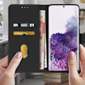 Miniatyrbild 3 av 4: Etui - AVIZAR - Samsung Galaxy S20 - Helt fodral - Korthållare - Videostöd funktion - Svart Svart
