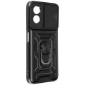 Miniatyrbillede 2 af 6: Taske til Oppo A38 - AVIZAR - Ring Collection - Skydekameracover - Holdering - Sort Svart