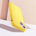 Miniatyrbild 3 av 5: Gult iPhone 14 skyddsfodral - Moxie BeFluo Collection - Halvstyv hybrid - Soft-touch matt finish gul