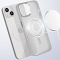 Miniatyrbild 3 av 6: Coque MagSafe för iPhone 14 Matt Frostad Baksida Grå Kontur Grå