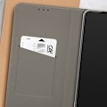 Miniatyrbillede 3 af 5: Etui til Motorola Moto G55 Klap Kortholder og Videostativ Blå Nat Blå