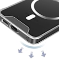 Pikkukuva 4 / 6: AVIZAR MagSafe kotelo Samsung S24 -puhelimelle - Iskunkestävä MIL-STD-810G - Vahvistetut kulmat - Läpinäkyvä Transparent