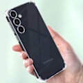 Pikkukuva 4 / 5: Iskunkestävä kotelo Samsung Galaxy A35:lle vahvistetut kulmat Mayaxess Mayaxess läpinäkyvä Transparent