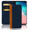 Miniatyrbillede 2 af 4: Housse Galaxy S10 - AVIZAR - Etui Folio - Øko-læder - Kortopbevaring - Støttefunktion Midnattsblå