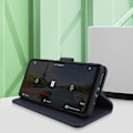 Miniatyrbild 3 av 5: Xiaomi Redmi 10C Fodral - AVIZAR - Flip Wallet Video Support - Blå Blå