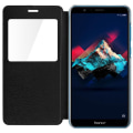 Miniatyrbillede 3 af 4: Vinduessklap - AVIZAR - Honor 7X - Øko-læder - Sort - Hårdt Cover Svart