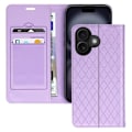 Pikkukuva 1 / 6: Folio-kotelo iPhone 16 Plus Diamond Card -kotelolle, videotuki Violetti Lila