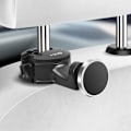 Miniatyrbillede 1 af 5: LinQ Magnetisk Bilholder Smartphone 360° Roterende Nakkestøtte Sort Svart