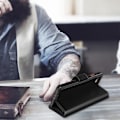 Miniatyrbild 4 av 4: iPhone 6 / 6S / 7 / 8 / SE 2020 Plånboksfodral Stativ Funktion Svart Svart Svart