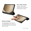 Pikkukuva 3 / 5: Folio-vahvistettu kotelo - EIGER - Galaxy Tab A9 Plus - Magneettituki - TPU - Polykarbonaatti Svart