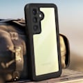 Miniatyrbillede 4 af 6: Vandtæt etui til Samsung Galaxy S24 - REDPEPPER - Sort - Fuld beskyttelse - IP68 Transparent