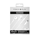 Pikkukuva 2 / 5: USB-C Langalliset kuulokkeet Nylon punottu elinikäinen takuu Ympäristöystävällinen Force Play valkoinen Vit