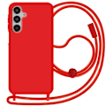 Pikkukuva 1 / 5: Coque Cordon Puolijäykkä Soft touch Samsung Galaxy A16 Punainen Röd