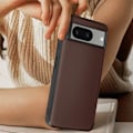 Pikkukuva 4 / 5: AVIZAR Protective Case Google Pixel 8:lle ruskeana aitoa nahkaa – erittäin ohut ja kestävä kastanj