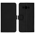 Miniatyrbillede 2 af 4: Folio Cover Case - Samsung - Galaxy J7 2016 - Sort - Øko-læder - Støttefunktion Svart
