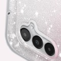 Miniatyrbillede 3 af 6: Etui til Samsung Galaxy A05s Glitter Silikone Semi-rigid Tynd Hvid/Pink Rosa