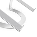 Miniatyrbild 3 av 3: Laptopställ - TOLV SÖDER - Curve SE - Ergonomiskt - Aluminium - Silver