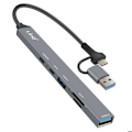 Miniatyrbillede 1 af 2: USB Hub Support OTG USB-C Power Delivery 60W og SD / TF kortlæser