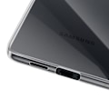 Miniatyrbild 5 av 5: Coque i silikon för Samsung S25 Edge och transparent härdat glas med repbeständighet Vit