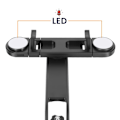 Miniatyrbild 5 av 6: Selfie Stativ för smartphones Dubbel LED Rotativ 360° wiwu Svart