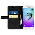 Miniatyrbillede 3 af 4: Folio Cover Case - Samsung - Galaxy J7 2016 - Sort - Øko-læder - Støttefunktion Svart