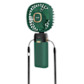 Miniatyrbillede 2 af 5: Mini bærbar blæser Justerbar 90° LED-skærm Firkantet design LinQ mørkegrøn Grön