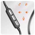 Miniatyrbillede 4 af 5: Bluetooth-høretelefoner - LINQ - Nakkebånd - Sort - Rækkevidde 40m - Svedbestandig Svart