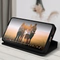 Miniatyrbillede 4 af 5: AVIZAR Taske til Oppo Reno 8 5G - Sort - Flip Card Holder Video Support Svart