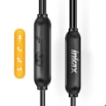 Miniatyrbillede 3 af 5: Kablede høretelefoner med 3,5 mm jack og indbygget kontrolknap Inkax sort Svart