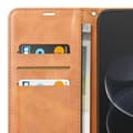 Miniatyrbillede 5 af 5: Vintage Pungetui til Redmi Note 17 Pro Max med Støtte og Håndledsrem Camel brun
