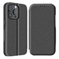 Pikkukuva 2 / 6: iPhone 15 Pro Max Hiilikuitutasku Videotuki ja Anti-RFID Musta musta