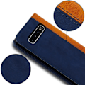 Miniatyrbillede 3 af 4: Housse Galaxy S10 - AVIZAR - Etui Folio - Øko-læder - Kortopbevaring - Støttefunktion Midnattsblå