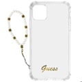 Pikkukuva 1 / 2: Coque iPhone 12 ja 12 Pro Iskunkestävä Läpinäkyvä Korukotelo Valkoinen Guess